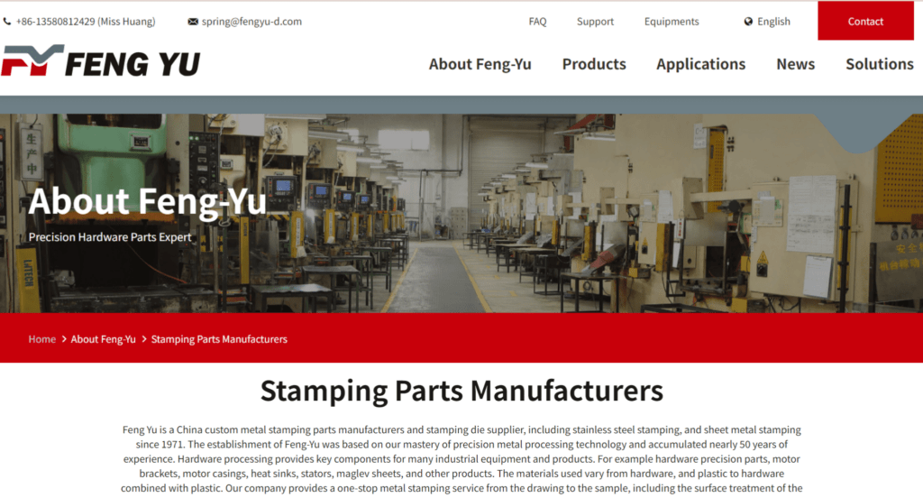 Top 7 Metal Stamping Companies in China 11